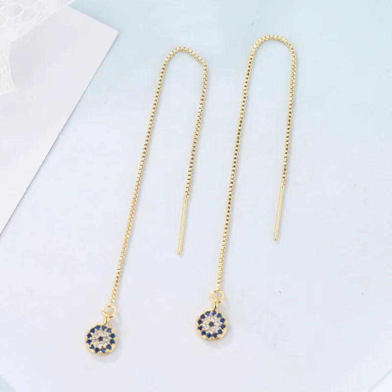 Sterling Silver Women Elegant European and American Fashion Princess Cut Stud Earrings Jewelry