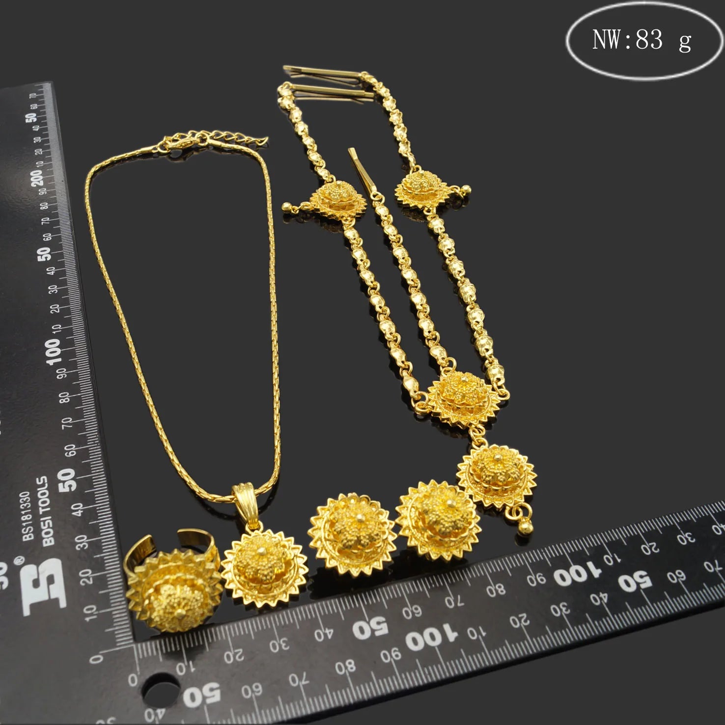 Zhuerrui Wholesale Traditional Romanian Jewelry Sets Bridal Women Jewelry Gold Necklace Ethiopian Jewelry HA16112201